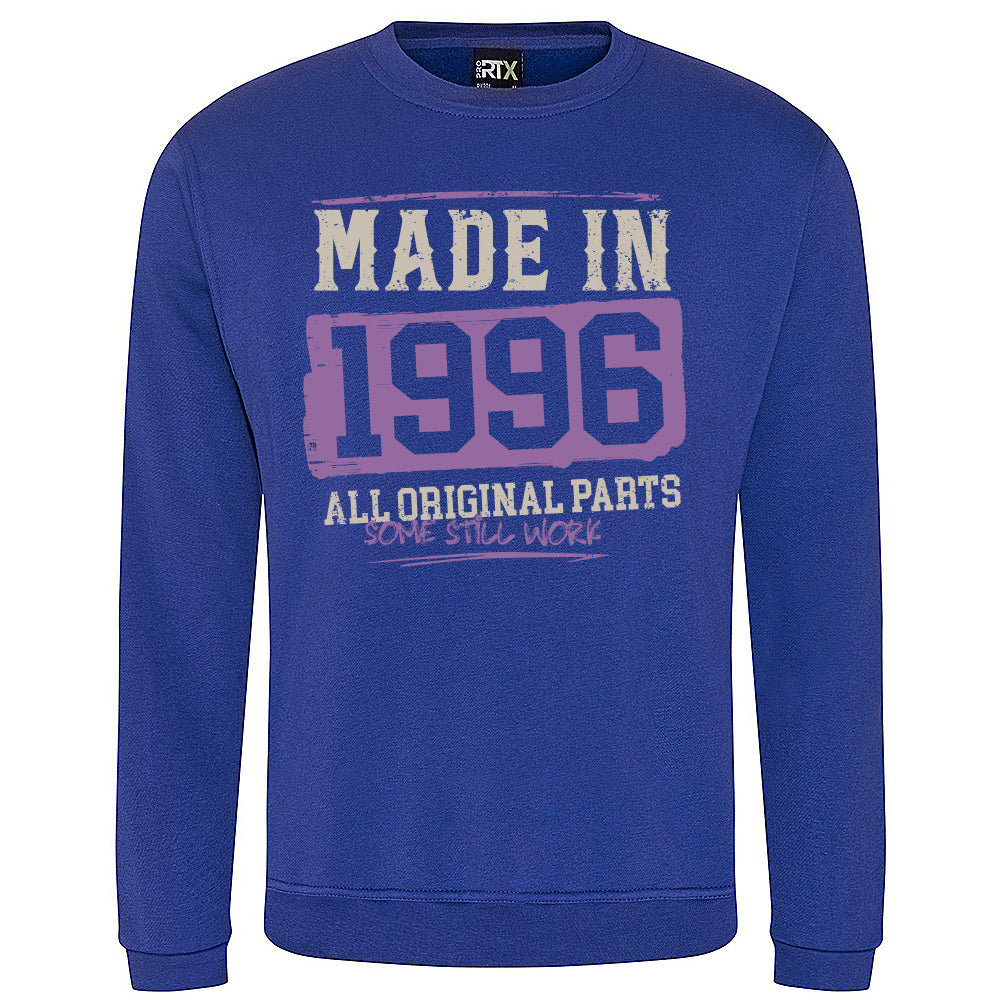 Made In 1996 Funny Birth Year Sweatshirt