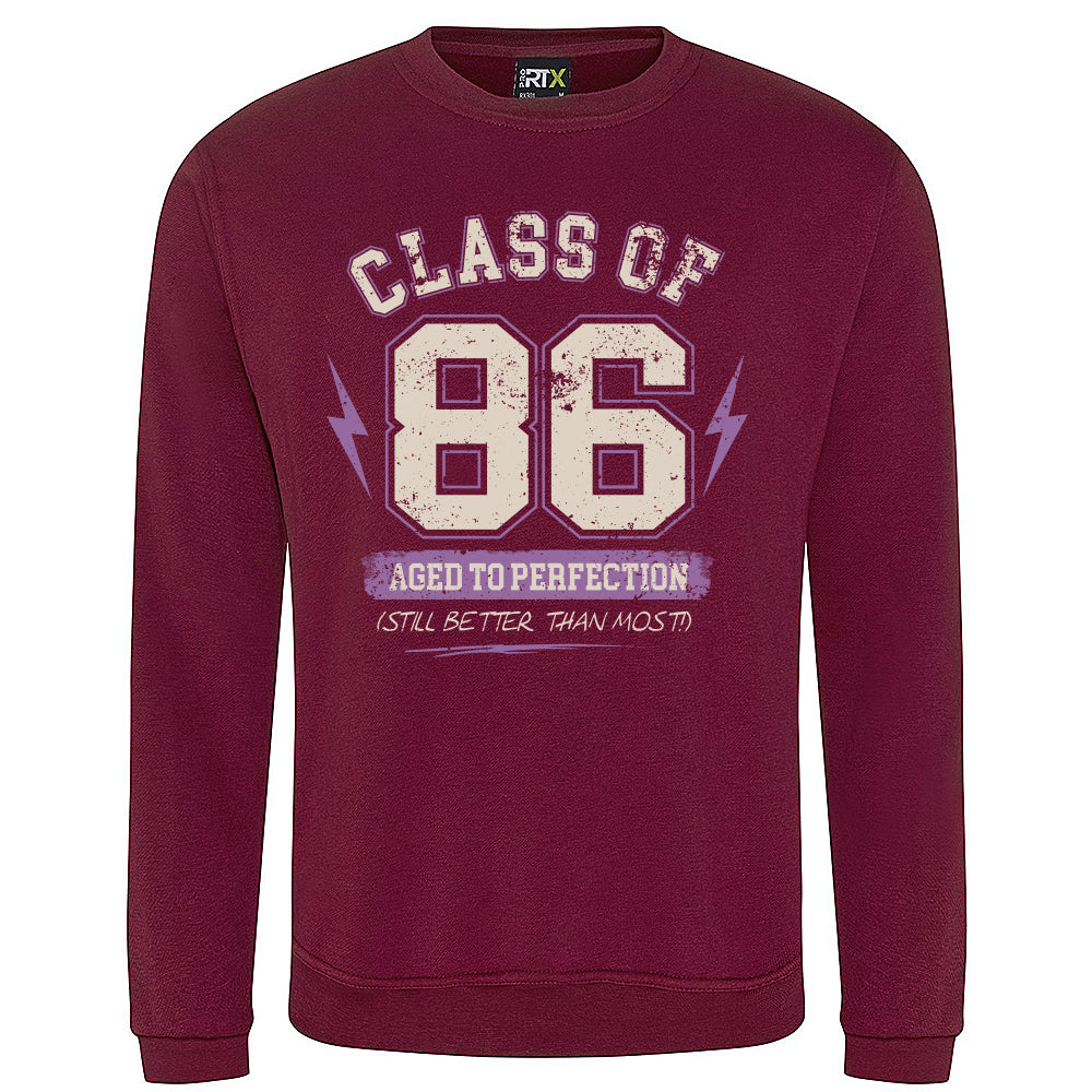 Class Of '86 Funny Birth Year Sweatshirt