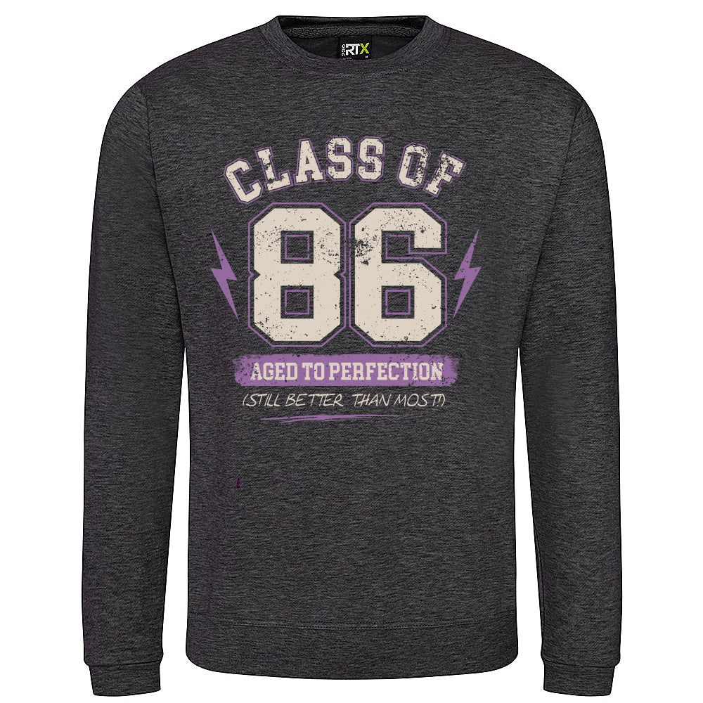 Class Of '86 Funny Birth Year Sweatshirt