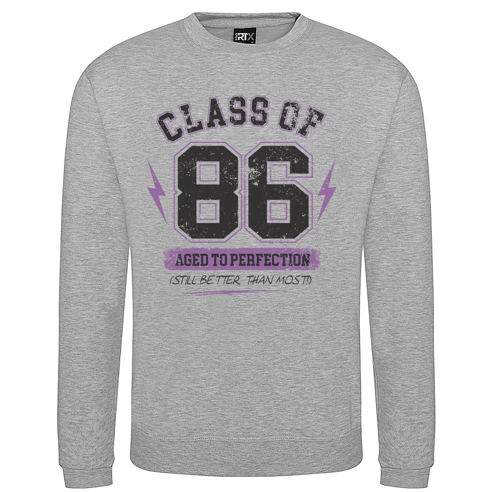 Class Of '86 Funny Birth Year Sweatshirt