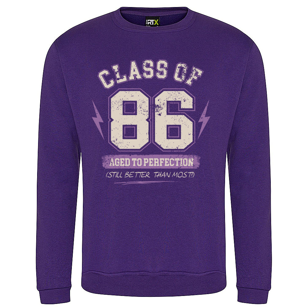 Class Of '86 Funny Birth Year Sweatshirt