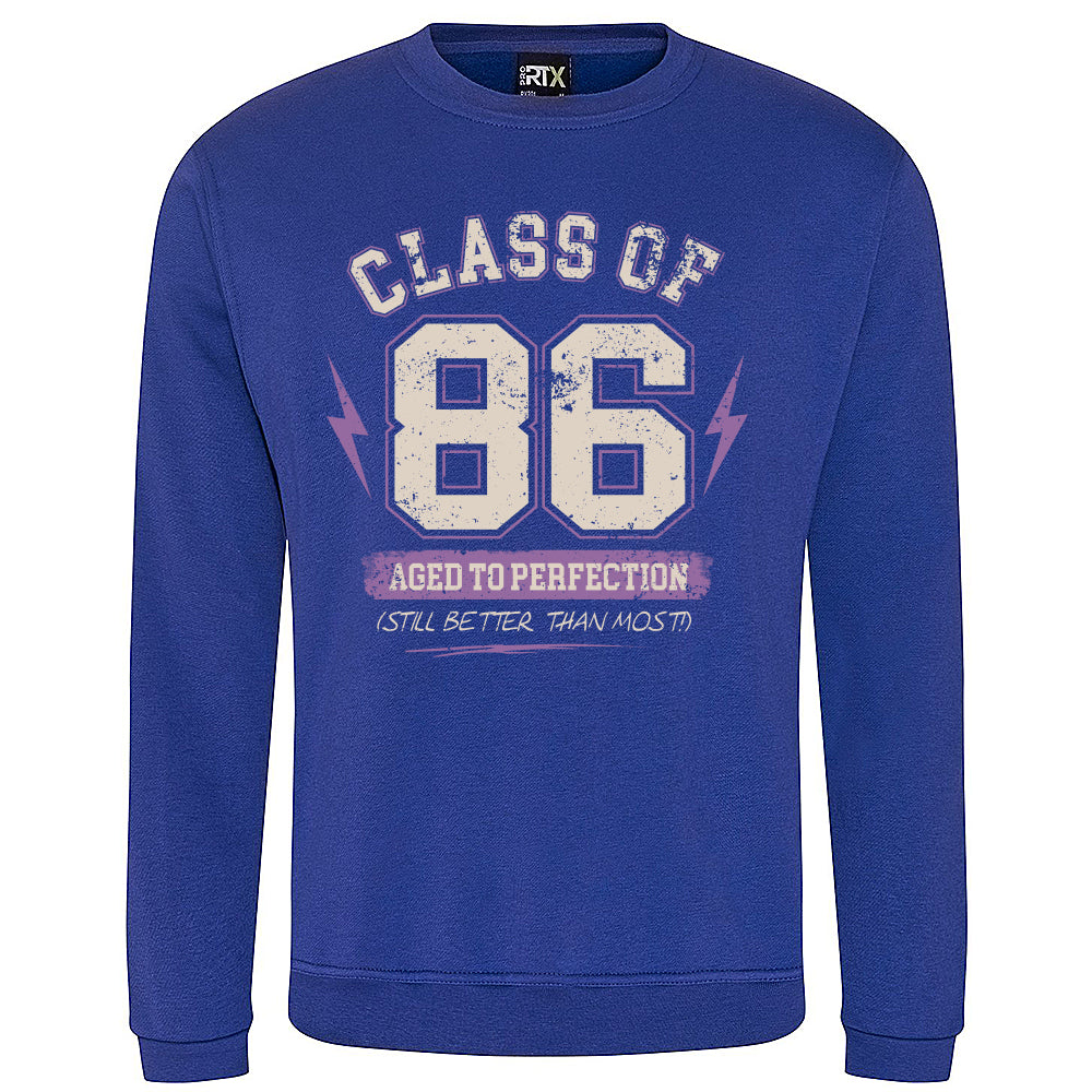 Class Of '86 Funny Birth Year Sweatshirt