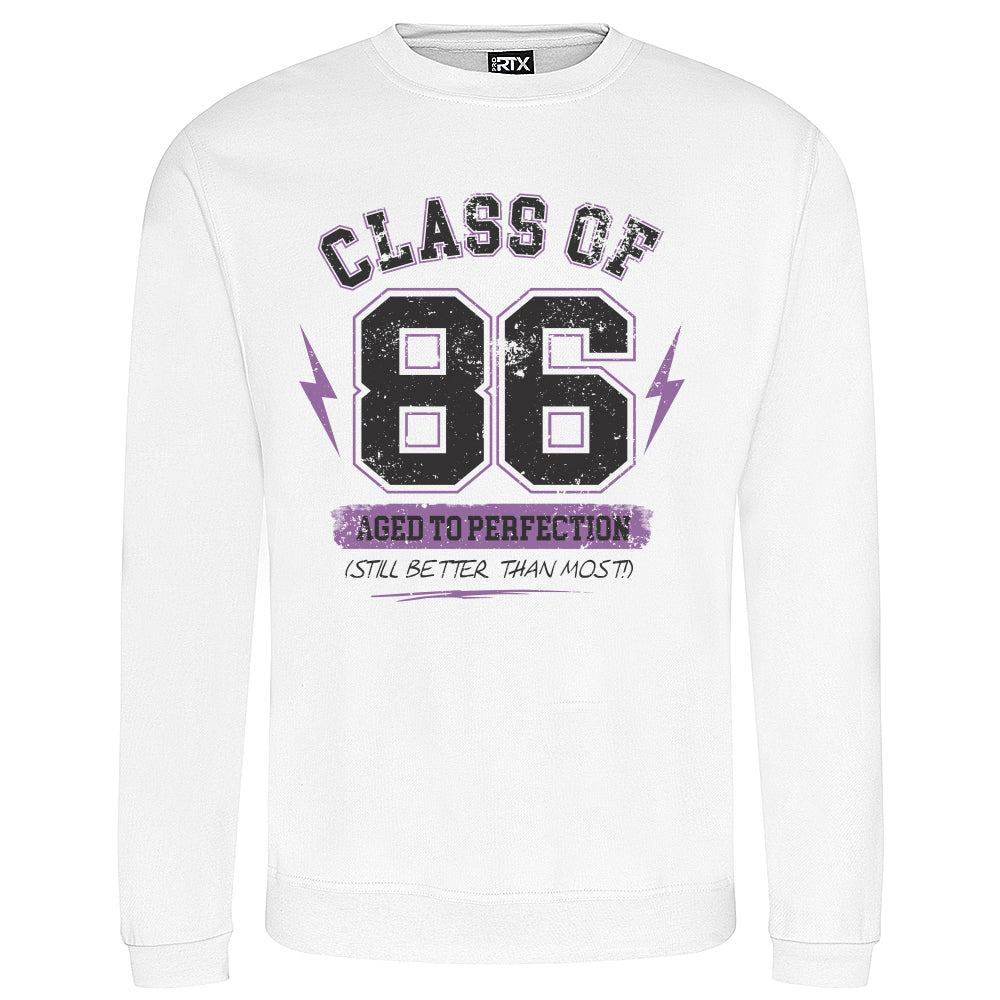Class Of '86 Funny Birth Year Sweatshirt