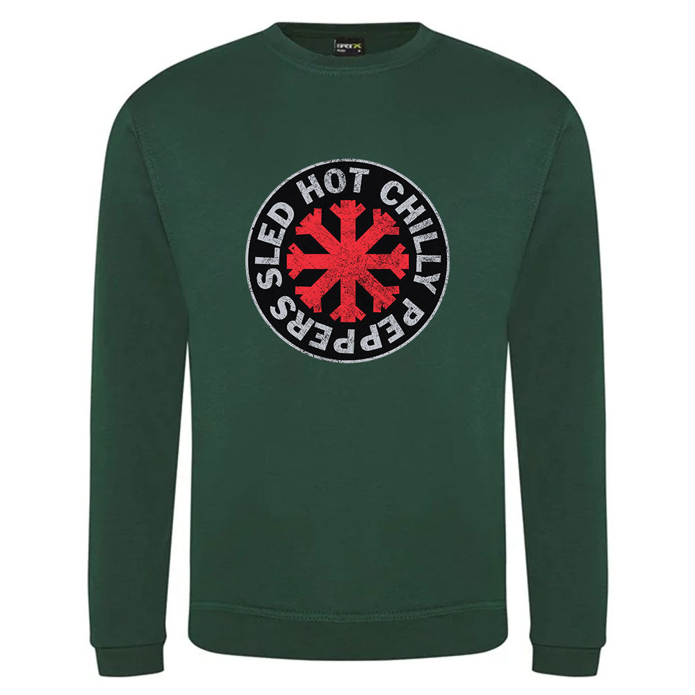 Sled Hot Chilly Peppers Christmas Jumper