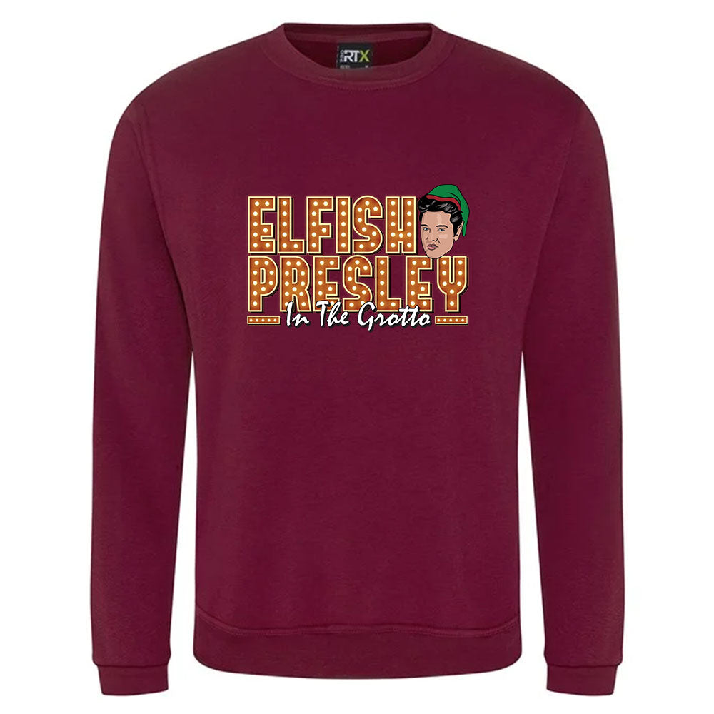 Elfish Presley Christmas Jumper