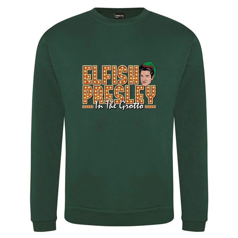 Elfish Presley Christmas Jumper