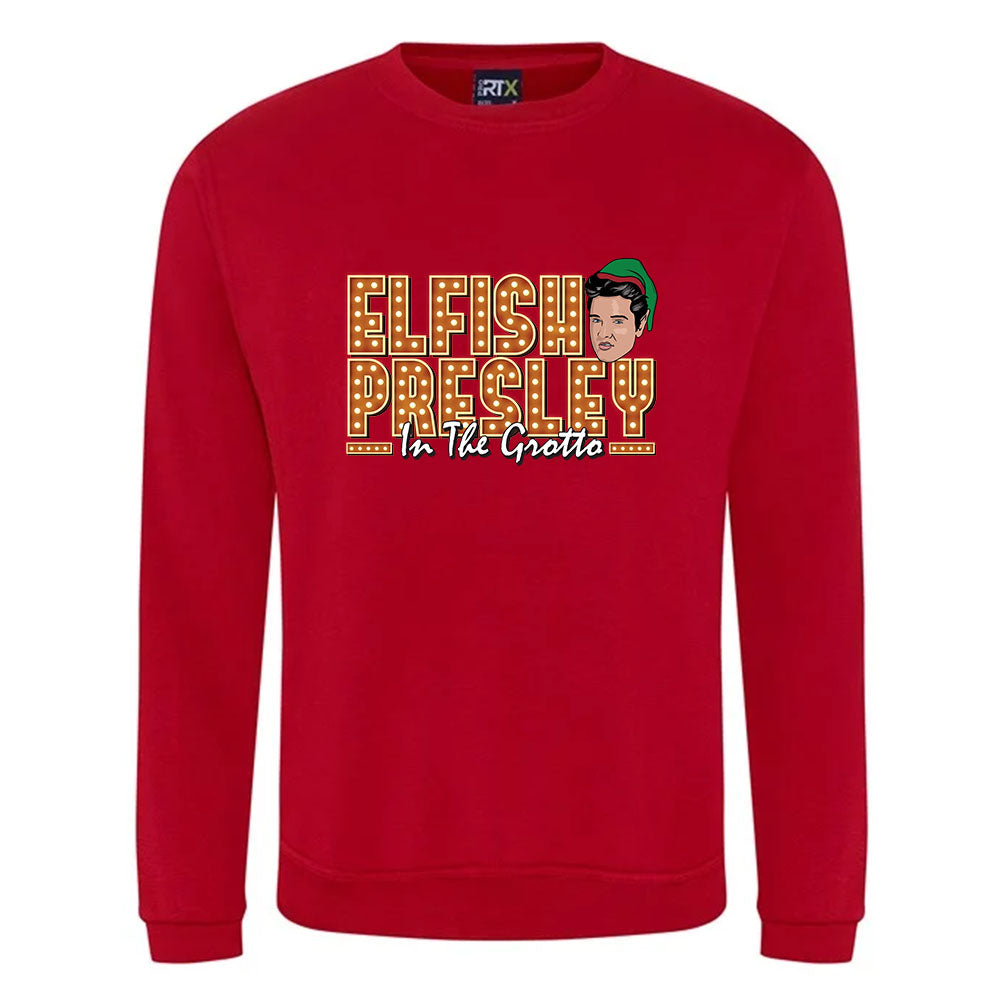 Elfish Presley Christmas Jumper