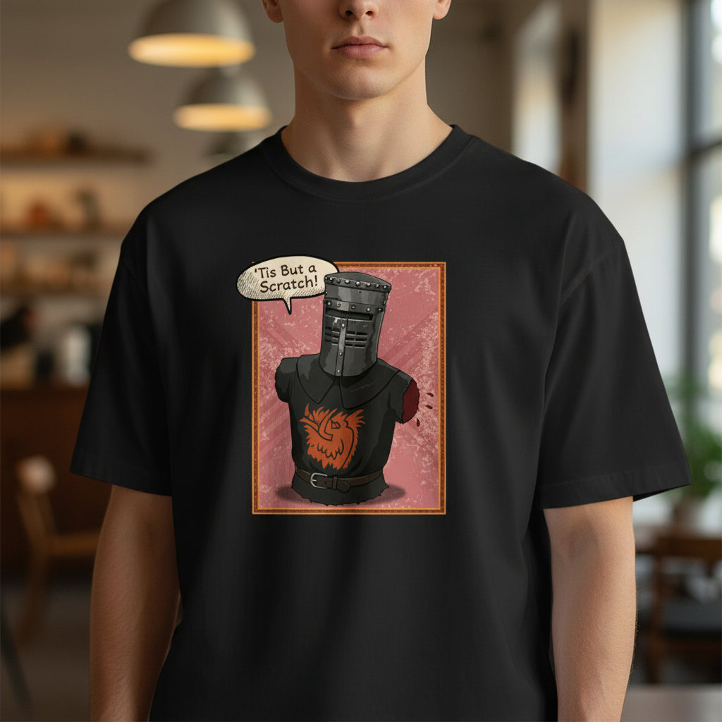 'Tis But a Scratch! Black Knight British Comedy T-Shirt