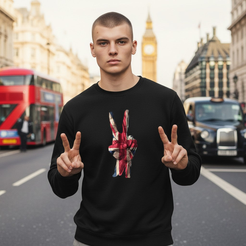 Union Jack Victory Patriotic UK Sweatshirt