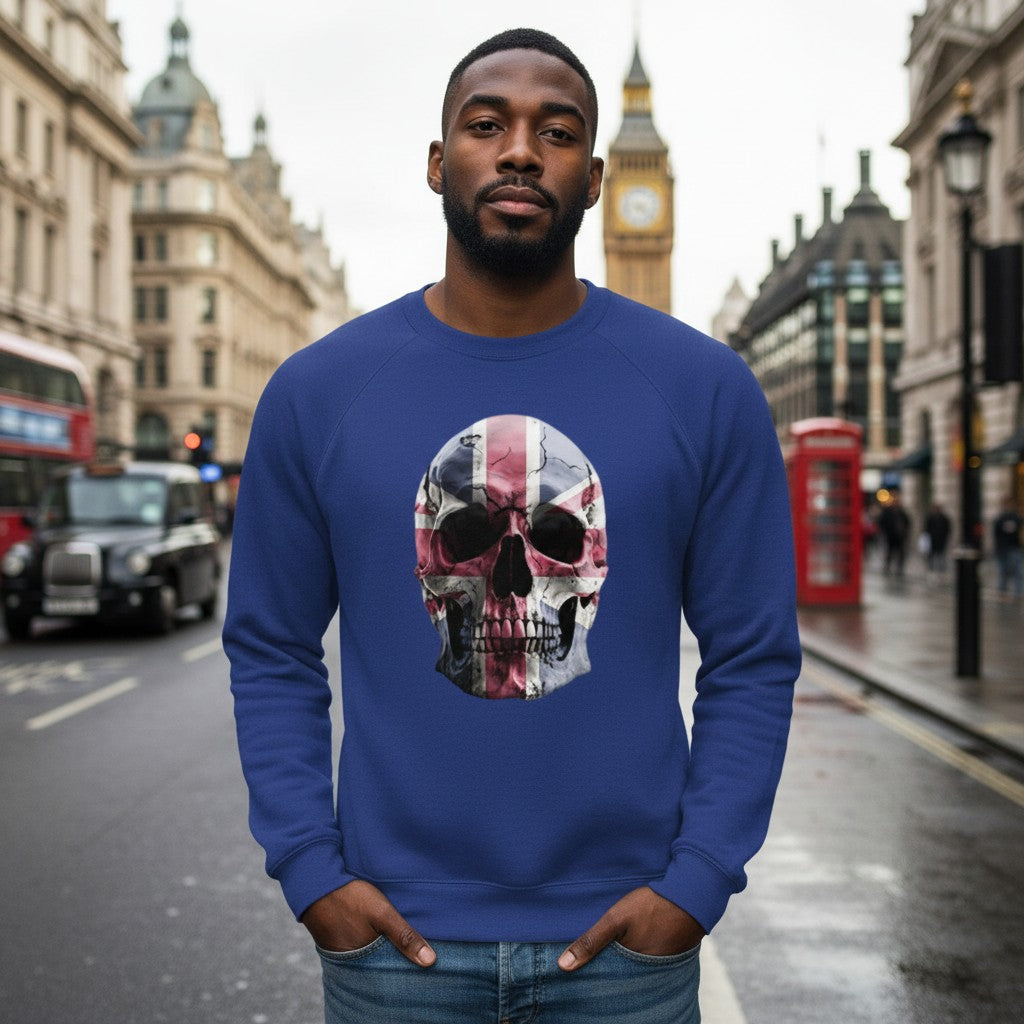 Union Jack Skull Patriotic UK Sweatshirt