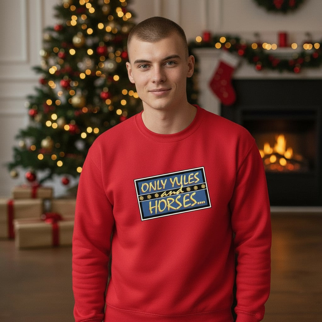 Only Yules and Horses Funny TV Christmas Jumper