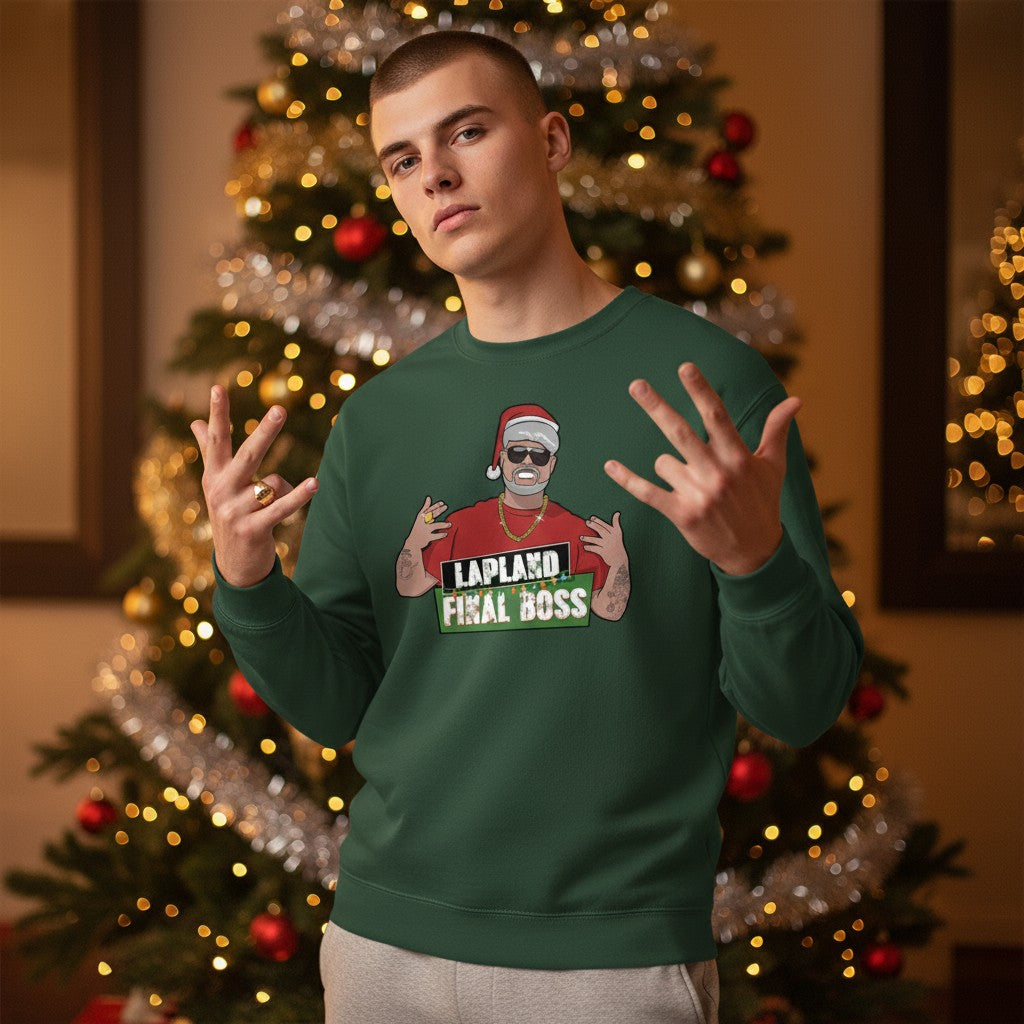 Lapland Final Boss Funny Christmas Jumper
