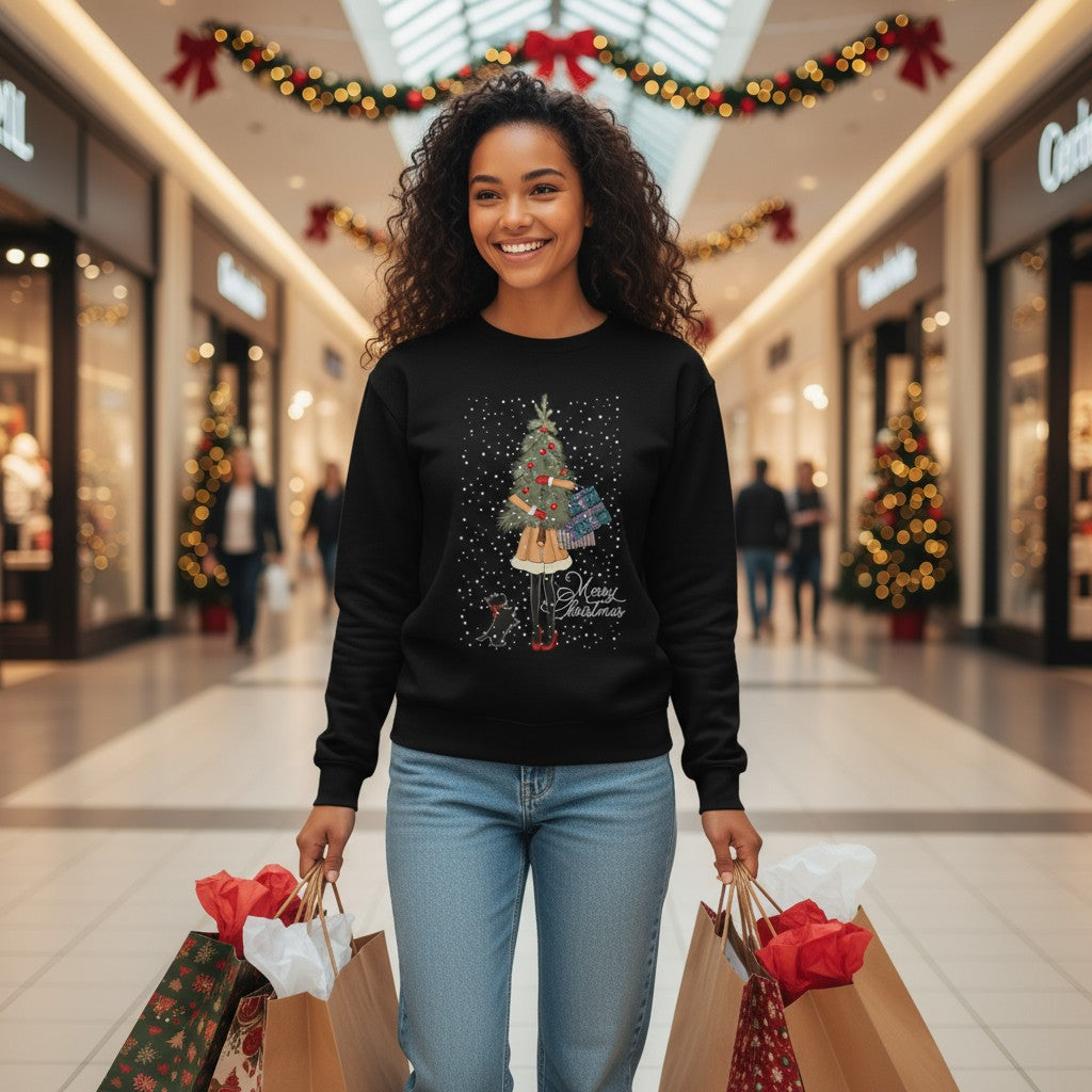 Lady Tree Christmas Jumper