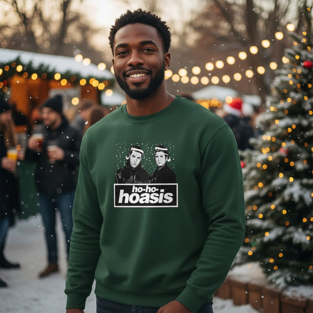 Ho-Ho-Hoasis Funny Music Christmas Jumper