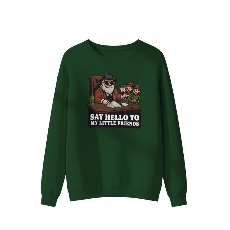 Gangster Santa & Elves Christmas Jumper